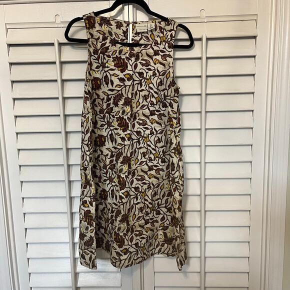 Rachel Zoe Floral Linen Shift Dress With Pockets‎ Size Small - Picture 1 of 7